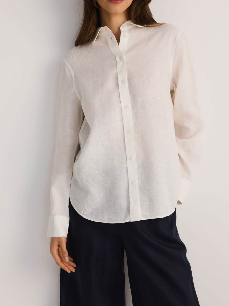 Linaline topp - valge - RESERVED - 6