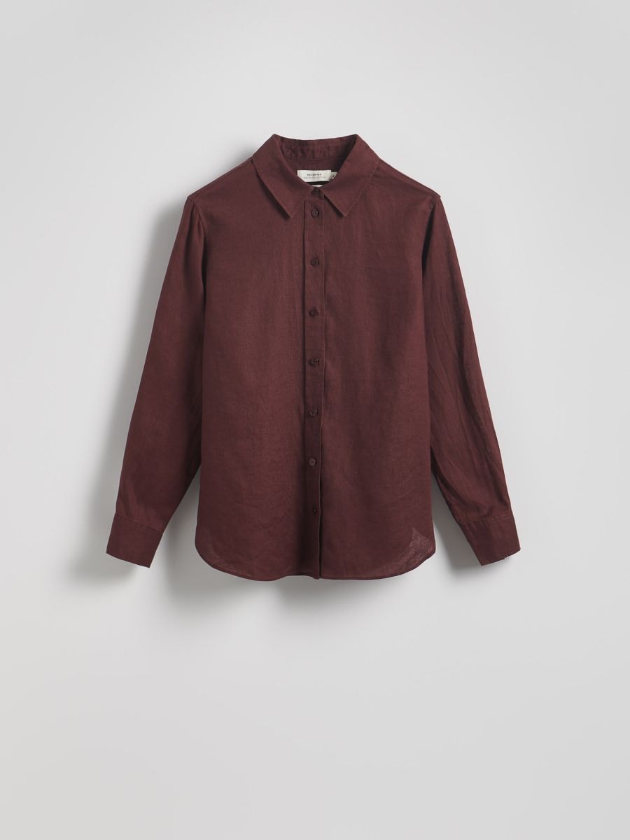 Camicia in lino - marrone scuro - RESERVED - 6