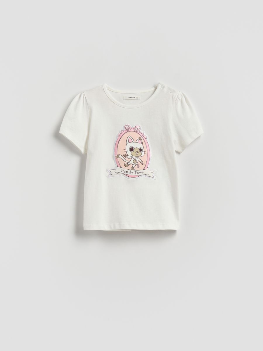 GIRLS` BLOUSE - кремаста - RESERVED