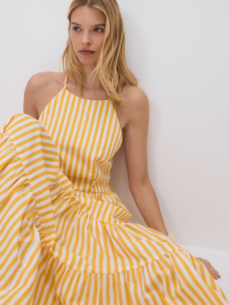 Maxivestito in cotone - giallo - RESERVED - 3