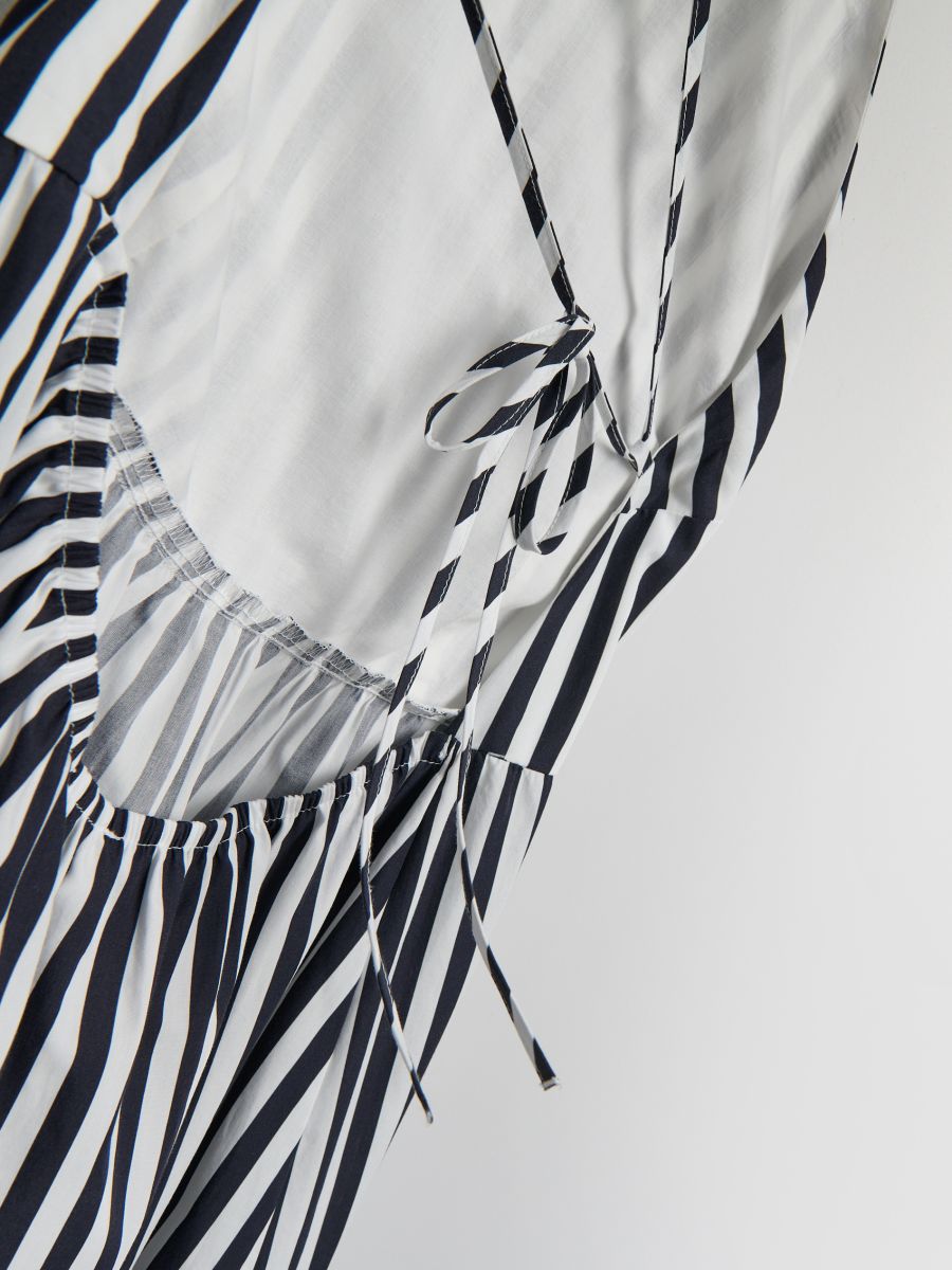 Maxivestito in cotone - blu scuro - RESERVED - 6