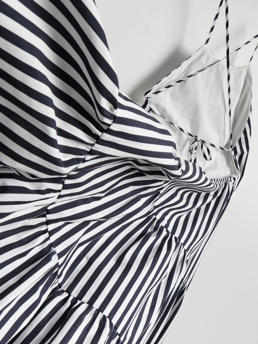 Maxivestito in cotone - blu scuro - RESERVED - 7