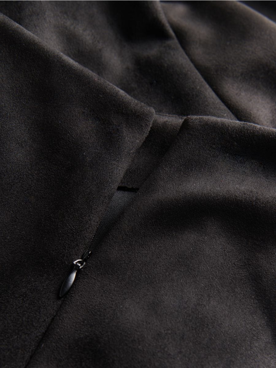 Jupe en daim synthétique - Noir - RESERVED - 6