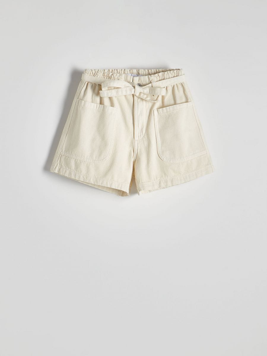 LADIES` SHORTS - bézs - RESERVED