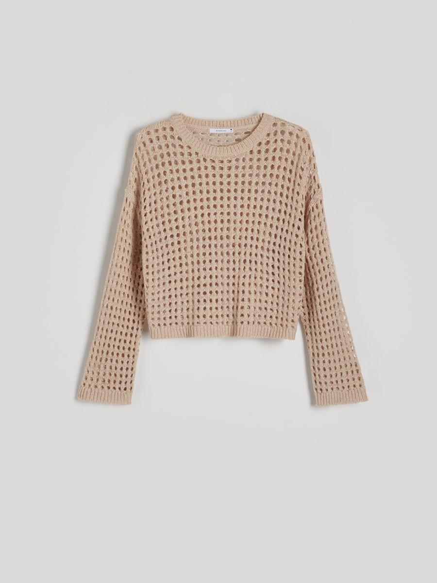 Openwork jumper - beige - RESERVED - 4