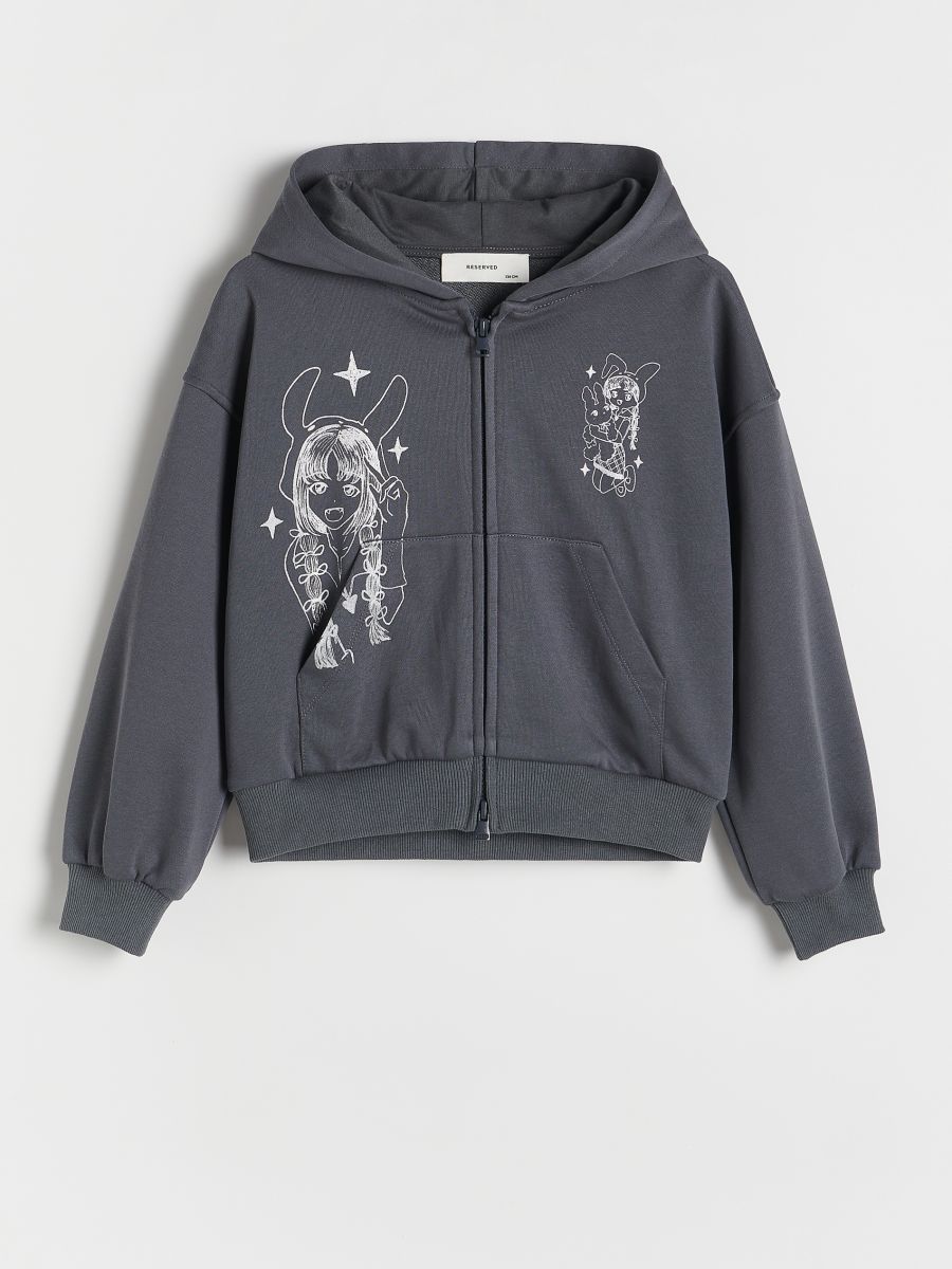 Hoodie - dark grey - RESERVED - 3