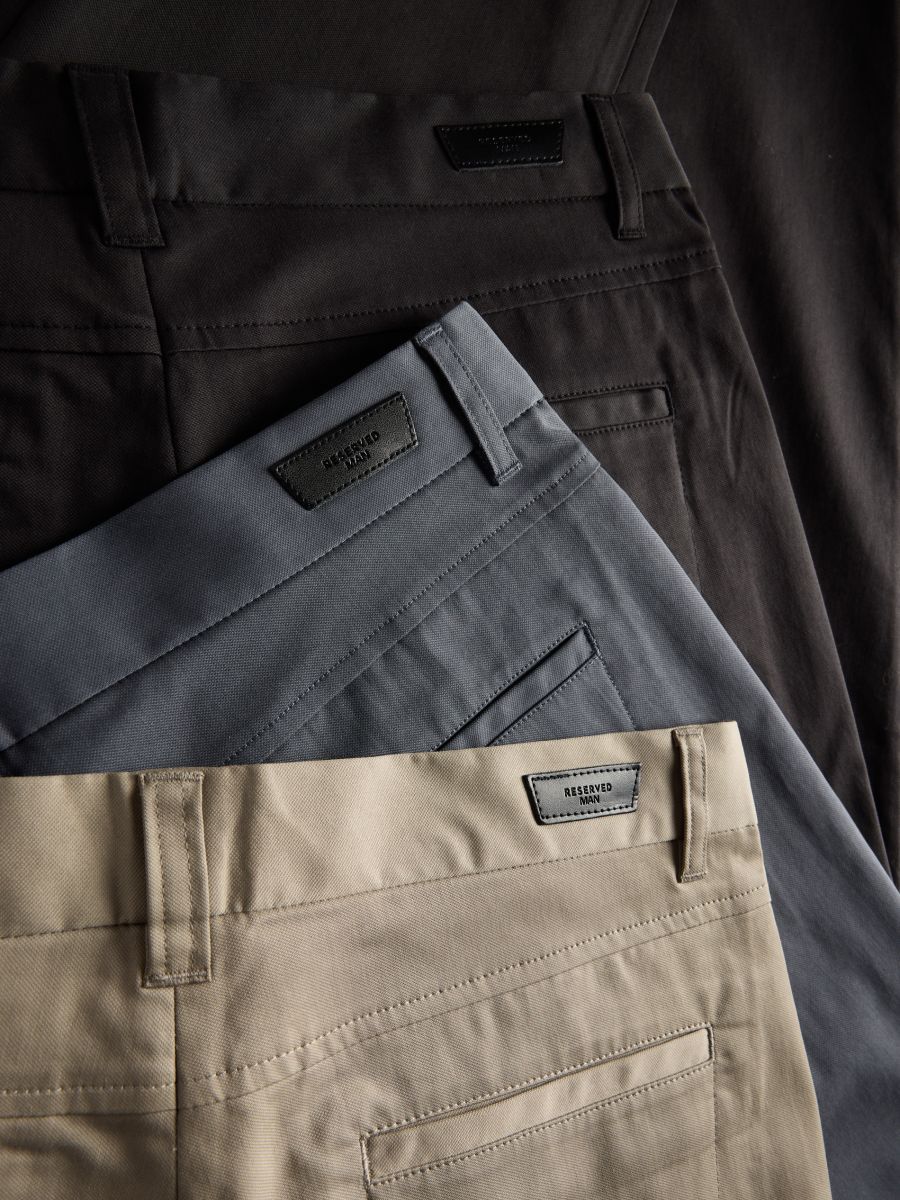 Slim trousers with lyocell blend - black - RESERVED - 2