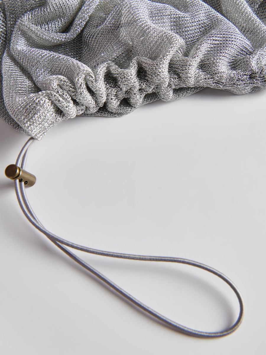 Metallic effect top - silver - RESERVED - 5