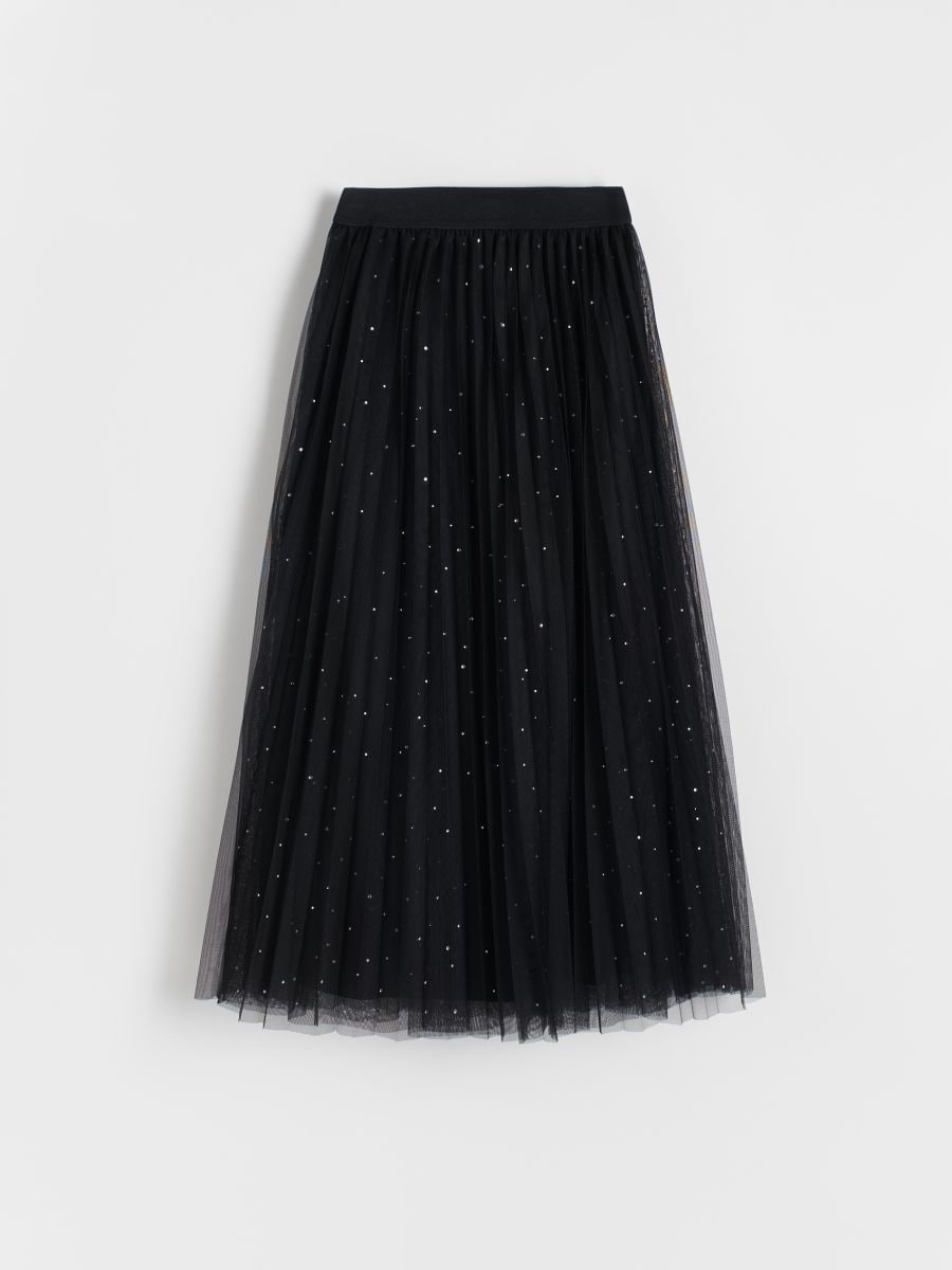 Midi skirt with detailing - black - RESERVED - 4