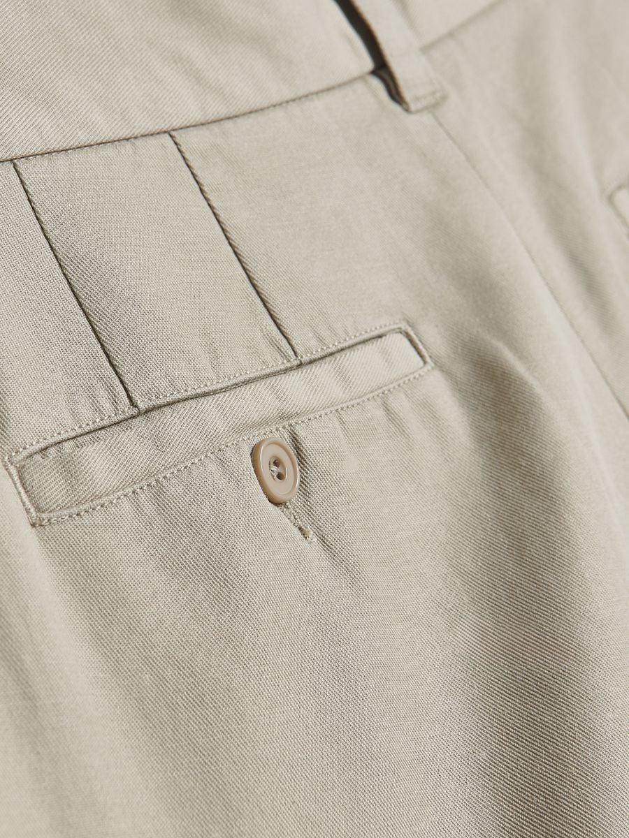 Chino regular trousers with true hemp blend - beige - RESERVED - 5