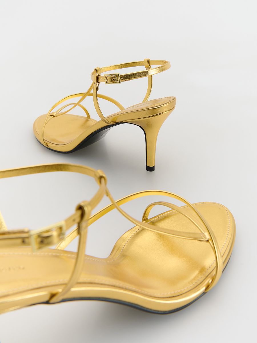 Strap flat sandals - golden - RESERVED - 3