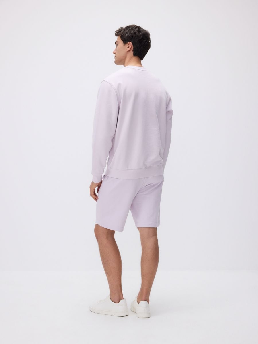 Βαμβακερό φούτερ regular fit - ΛΙΛΑ - RESERVED - 5