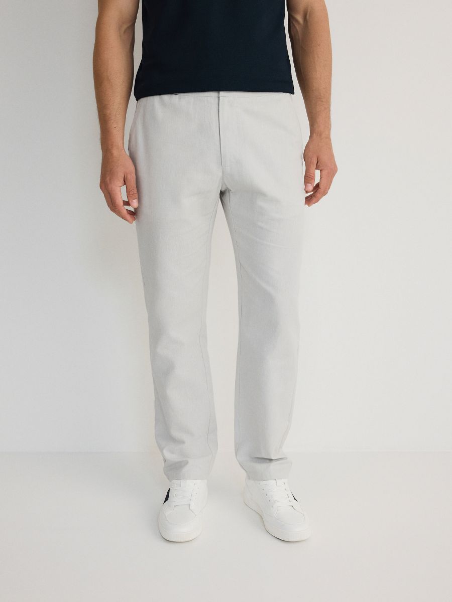 MEN`S TROUSERS - Gris clair - RESERVED