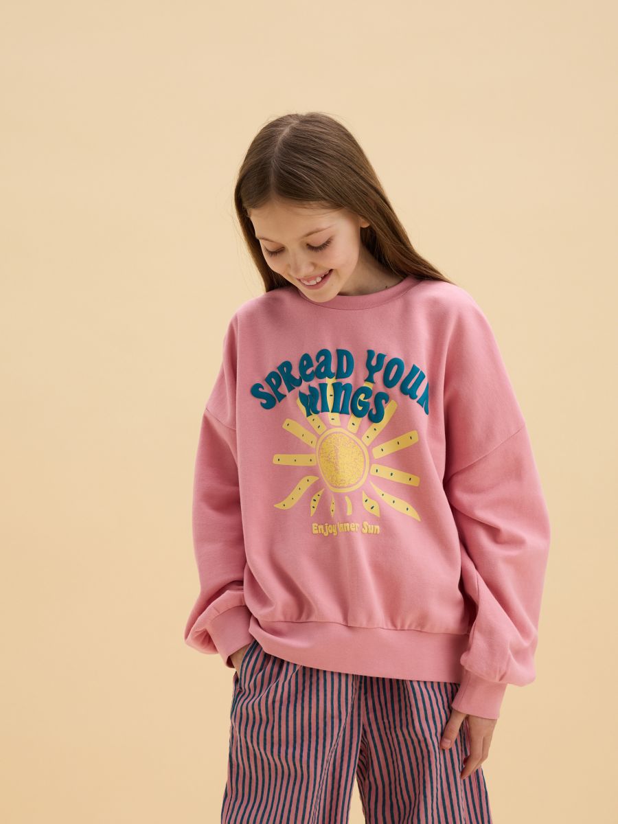 Sweat à imprimé - Rose - RESERVED - 4
