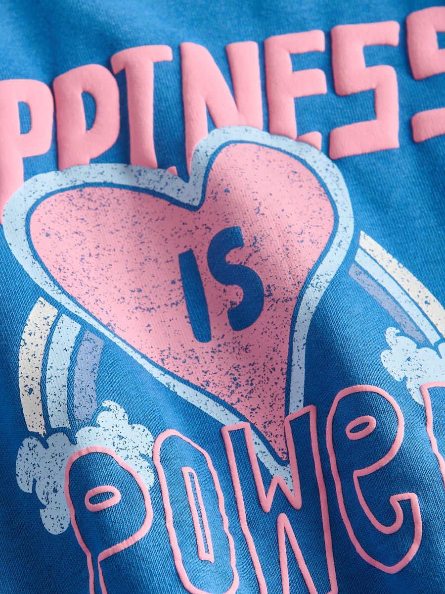 Printed sweatshirt - light blue - RESERVED - 5