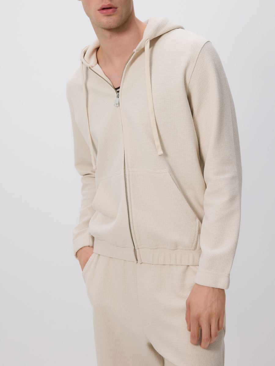 Sweat en tissu structuré - Beige - RESERVED - 2