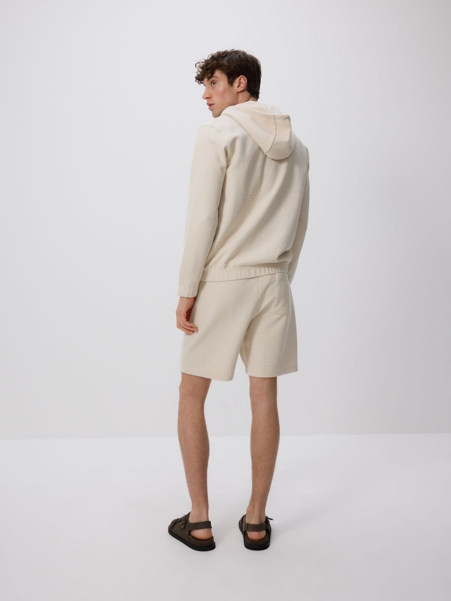 Sweat en tissu structuré - Beige - RESERVED - 3