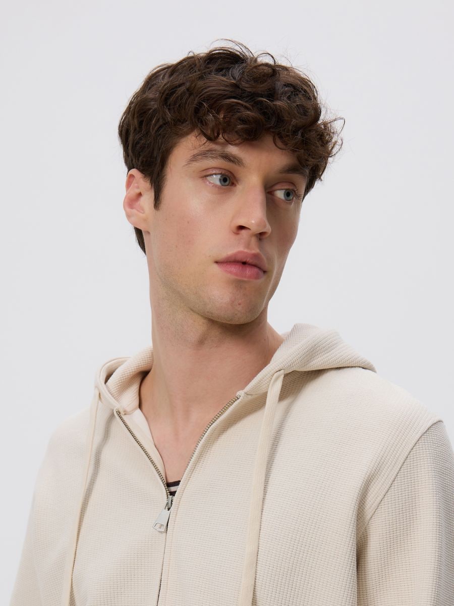 Sweat en tissu structuré - Beige - RESERVED - 5