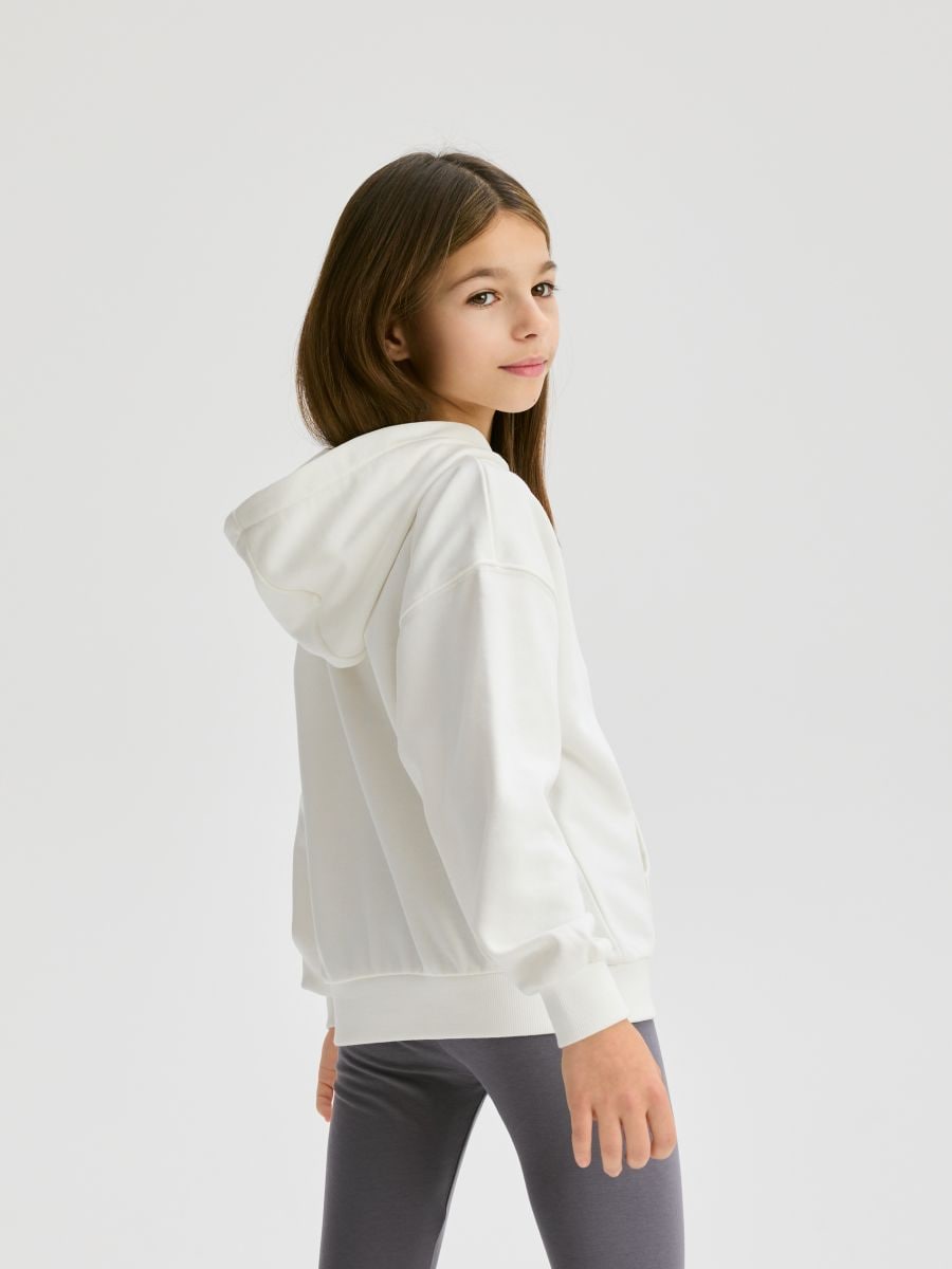 GIRLS` JOGGING TOP - cream - RESERVED - 4