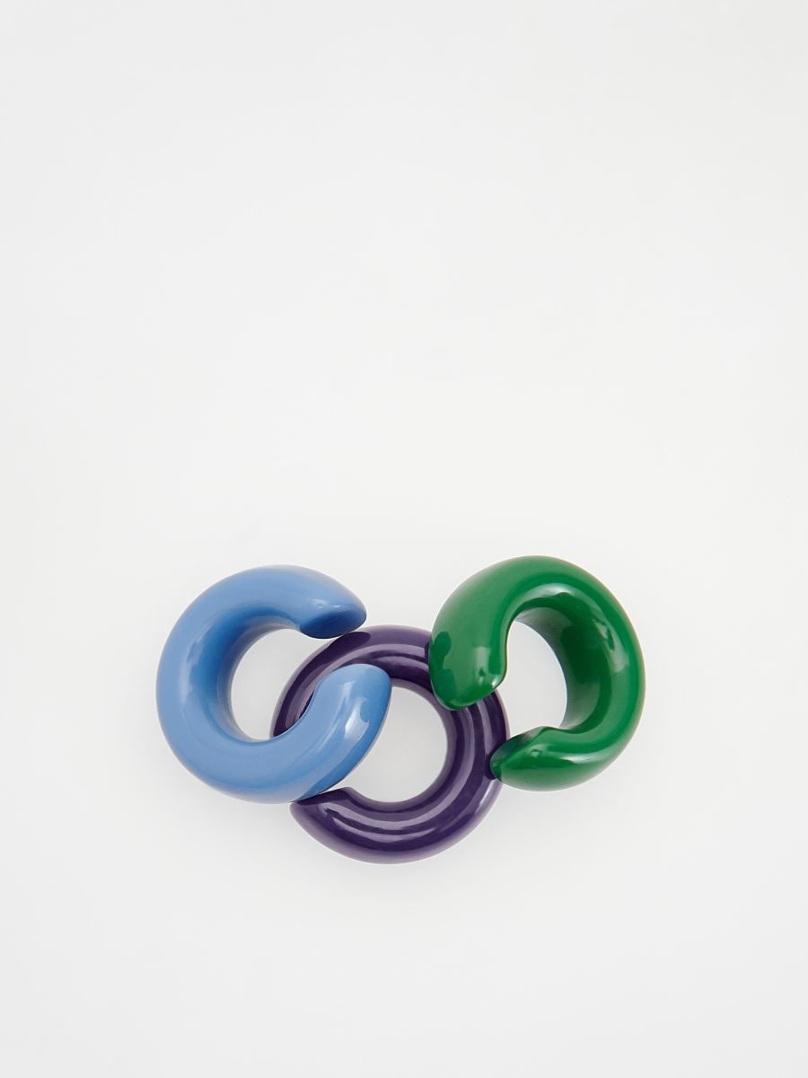 Hoop ear cuffs set - multicolor - RESERVED - 3