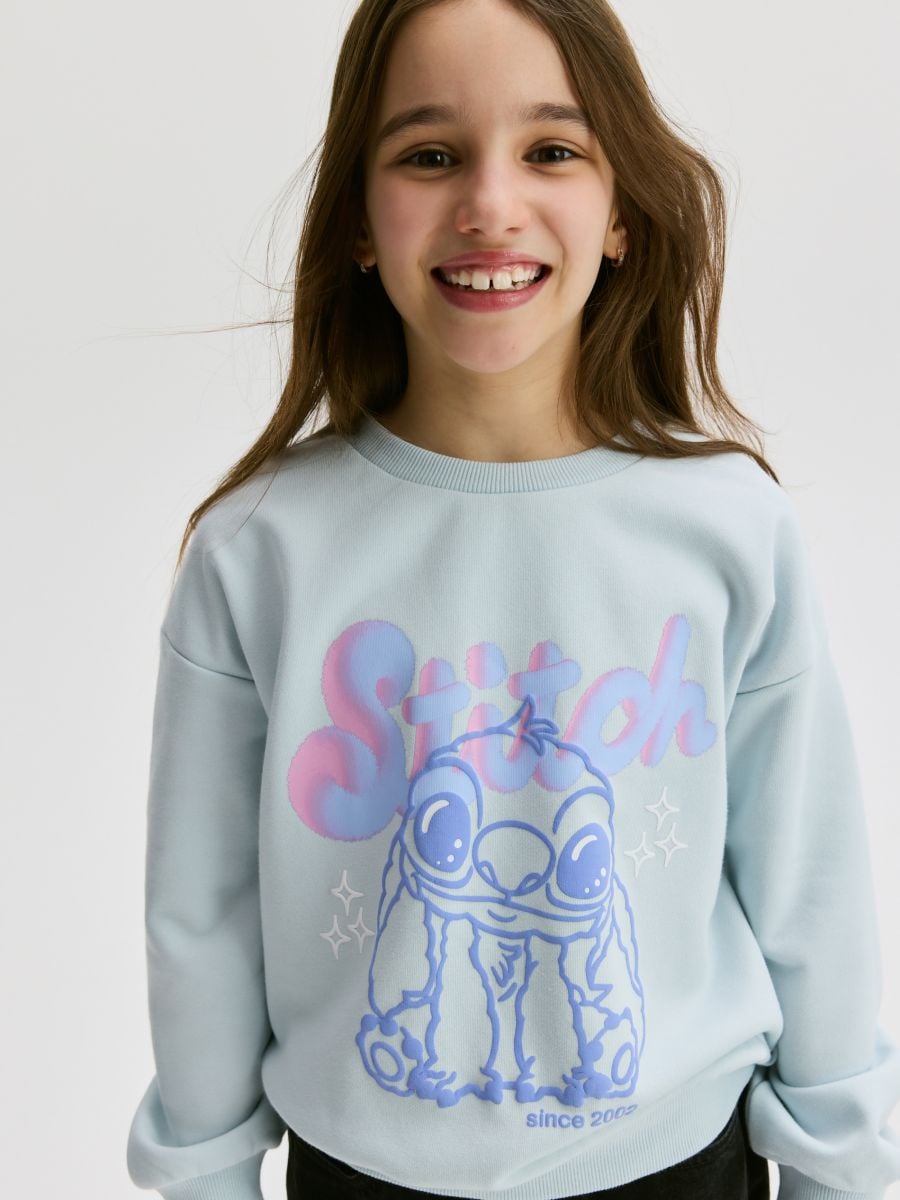 Lilo & Stitch sweatshirt - pale blue - RESERVED