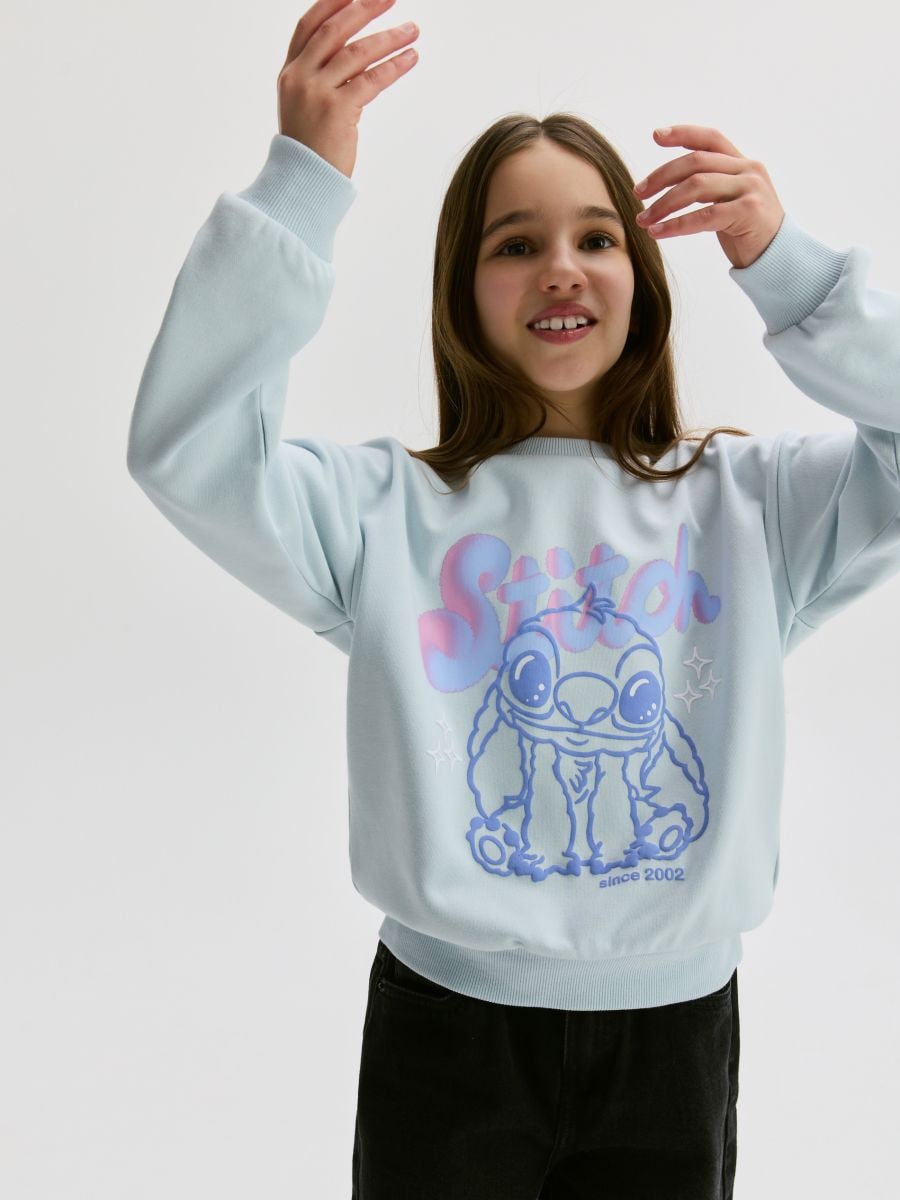 Lilo & Stitch sweatshirt - pale blue - RESERVED - 3