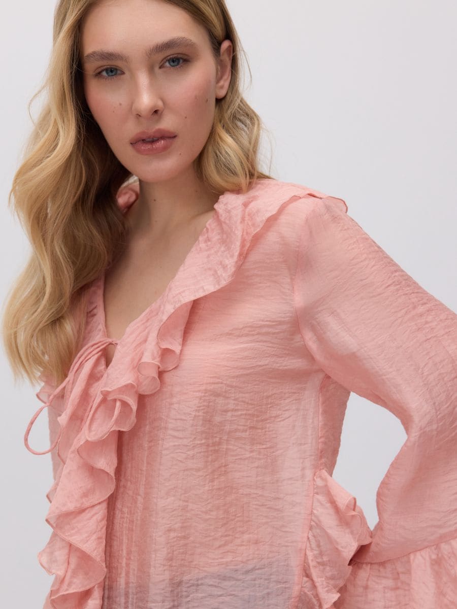 Lyocell top - pink - RESERVED - 2