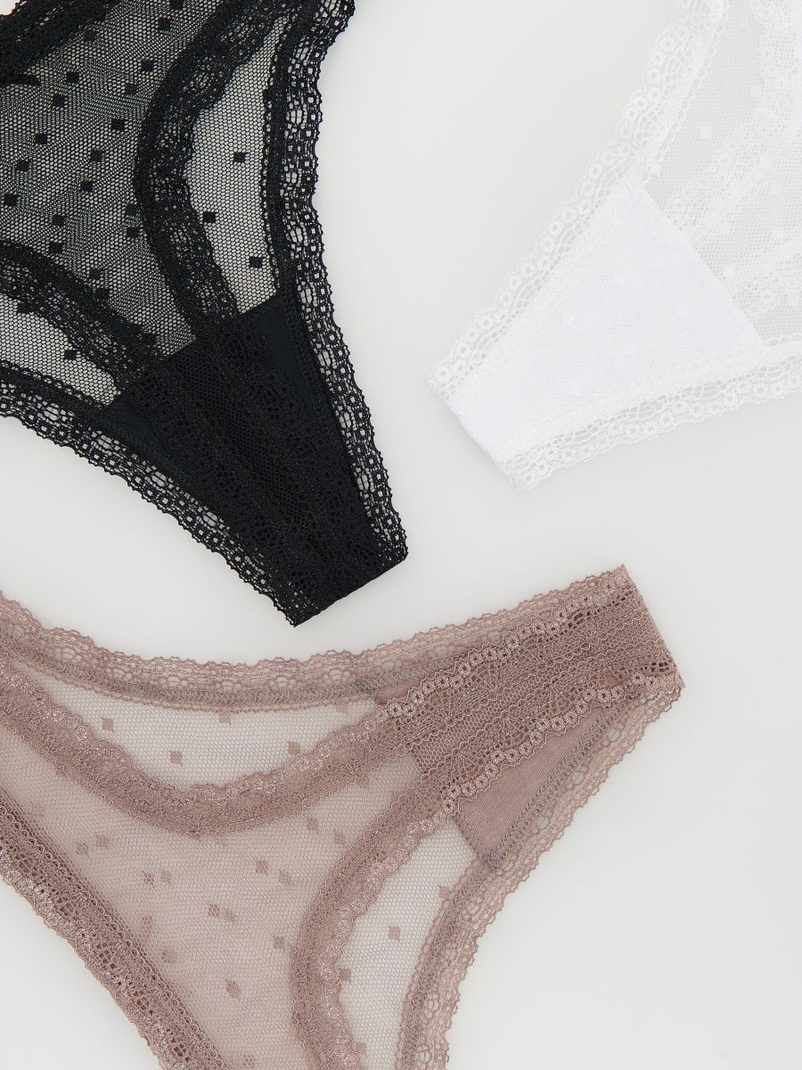 Tangas, 2er-Pack - schwarz - RESERVED - 4