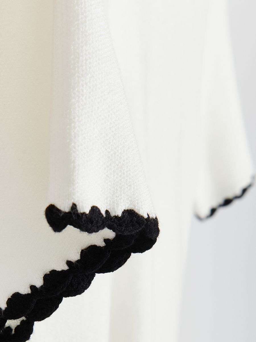 Blouse with collar - nude - RESERVED - 4