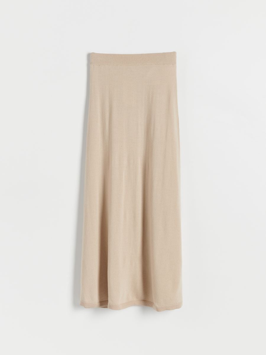 Rock aus Merinowolle - beige - RESERVED - 4