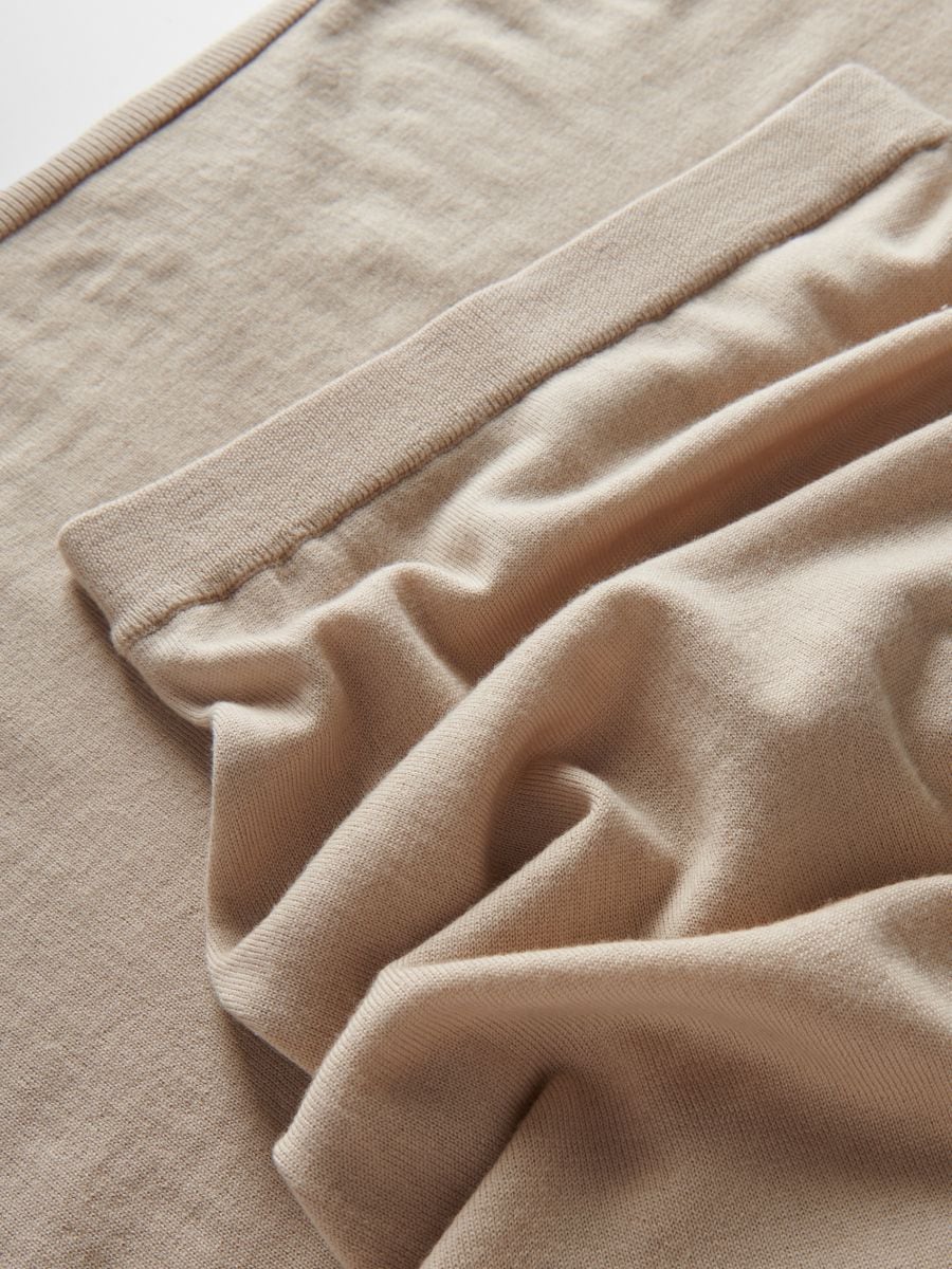 Rock aus Merinowolle - beige - RESERVED - 5