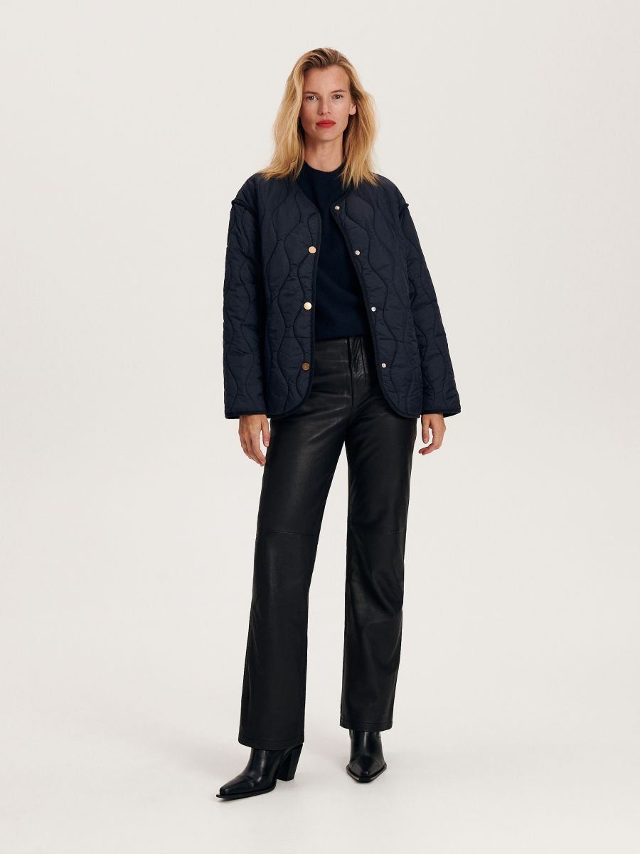 Quilted jacket - navy - RESERVED - 3