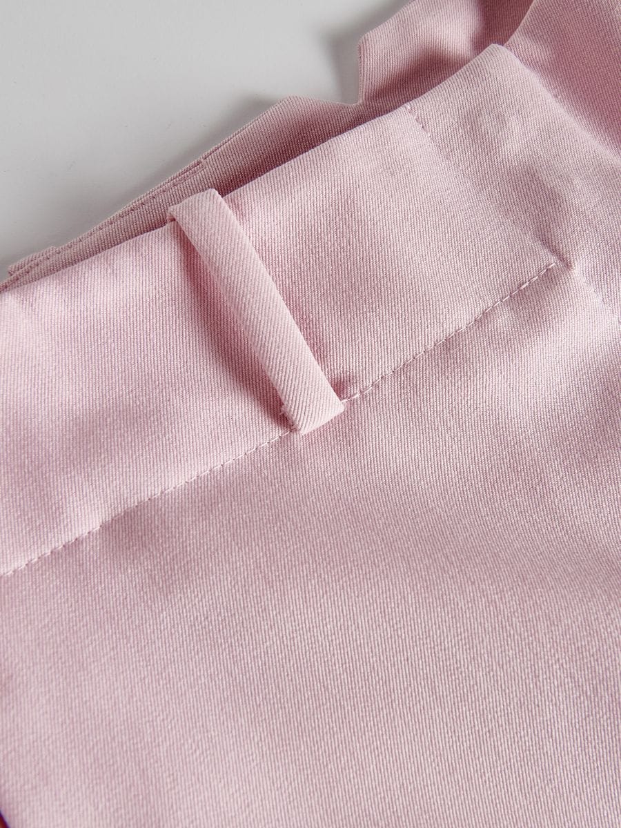 Cigarette trousers with viscose blend - pink - RESERVED - 5