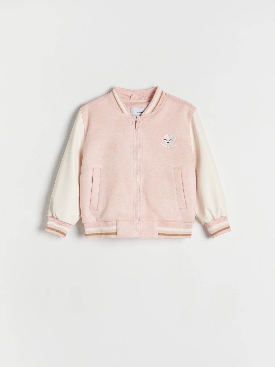 GIRLS` OUTER JACKET - roze - RESERVED