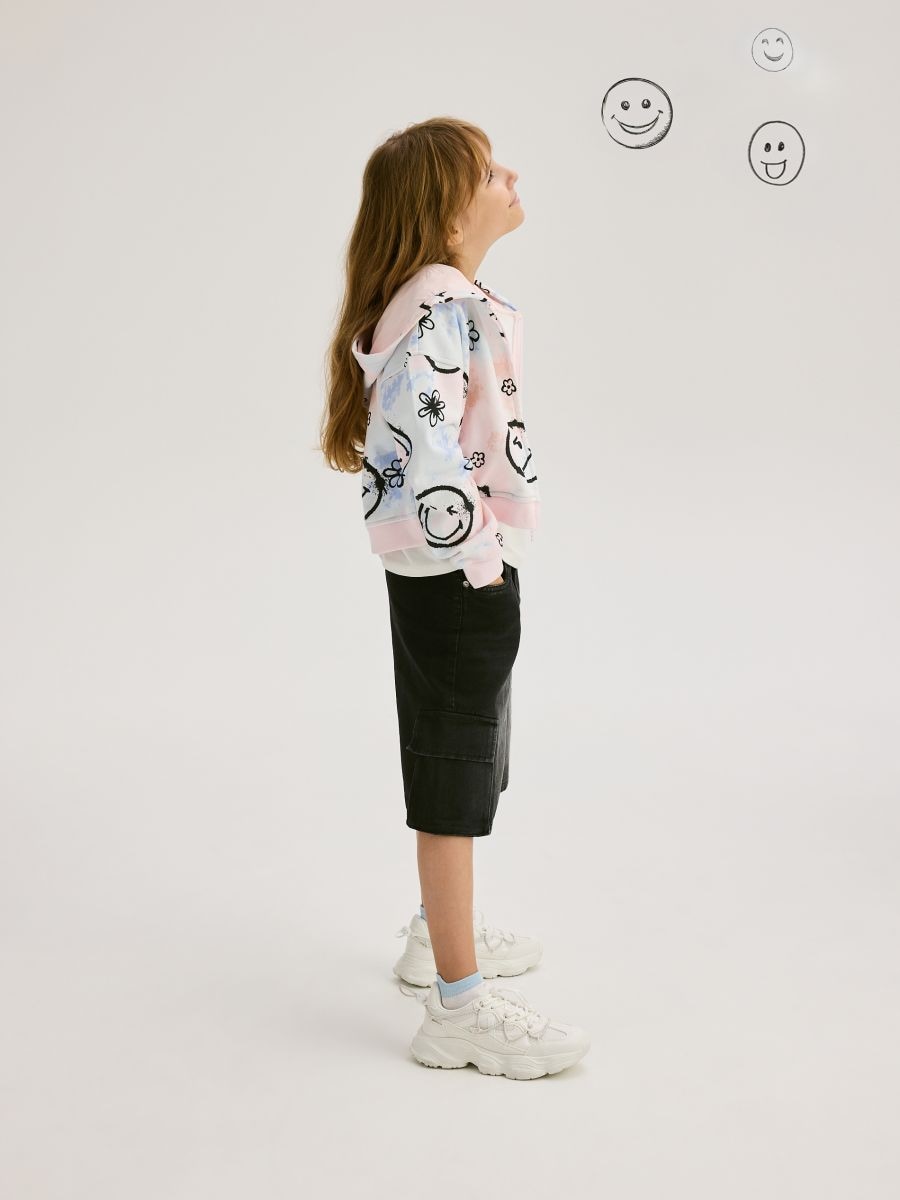 GIRLS` JOGGING TOP - šareno - RESERVED - 7