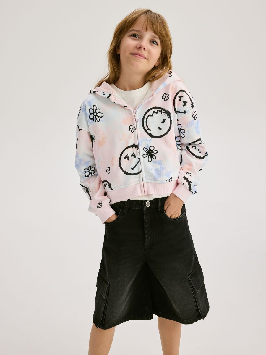 GIRLS` JOGGING TOP - šareno - RESERVED - 3