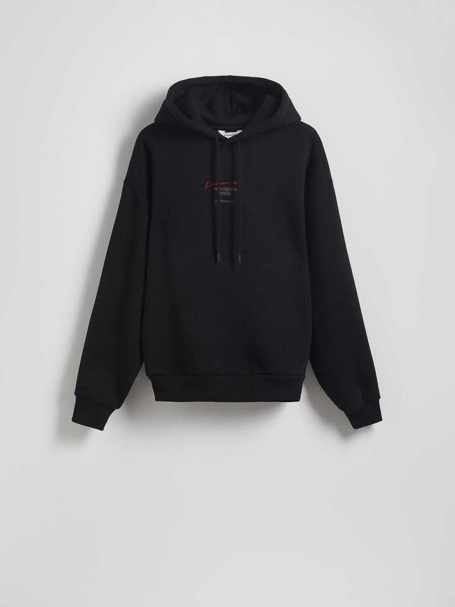 Sweatshirt with patch - black - RESERVED - 2