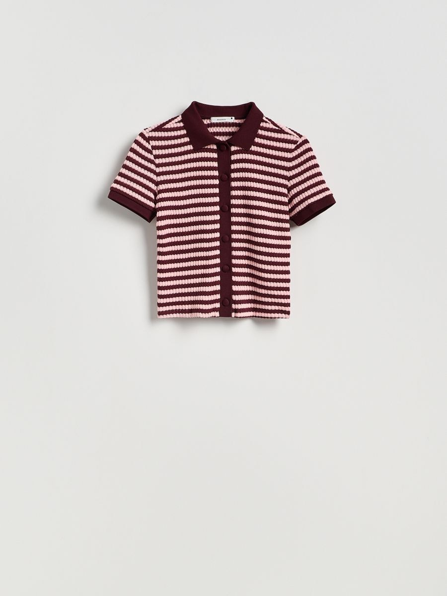 LADIES` BLOUSE - maroon - RESERVED