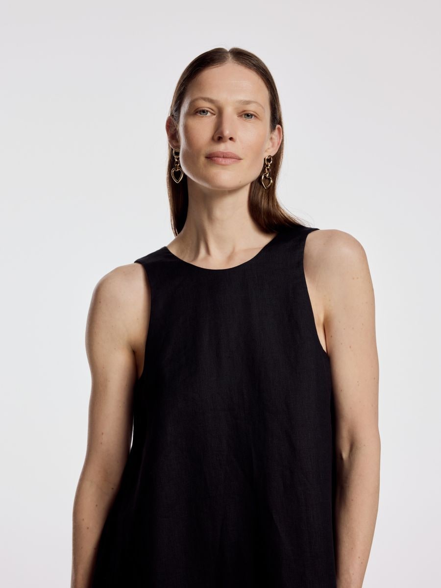 Linasegune kleit - must - RESERVED - 2