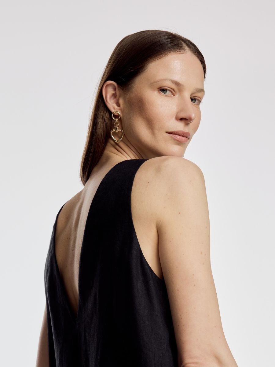 Linasegune kleit - must - RESERVED - 5