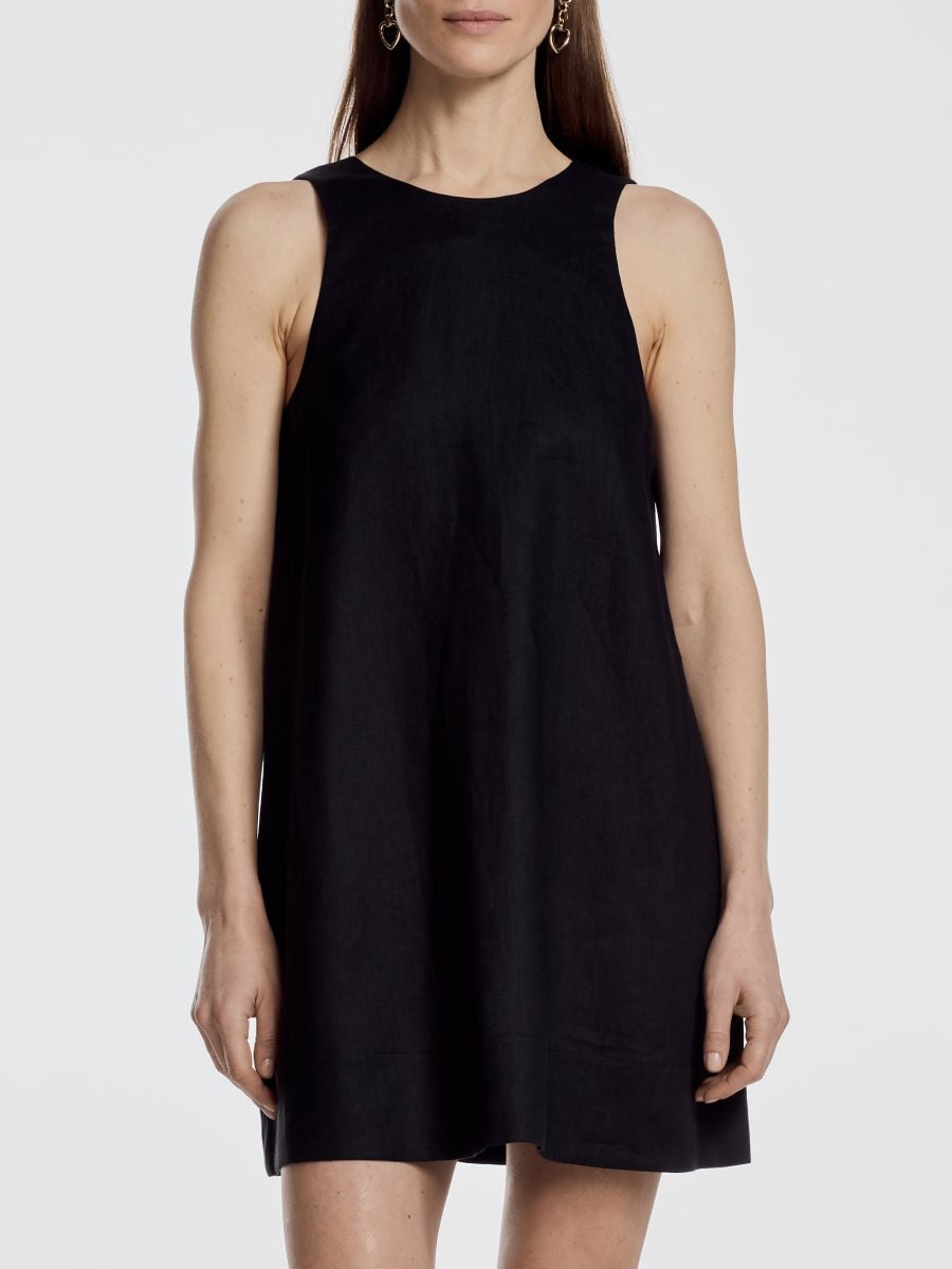 Linasegune kleit - must - RESERVED - 6