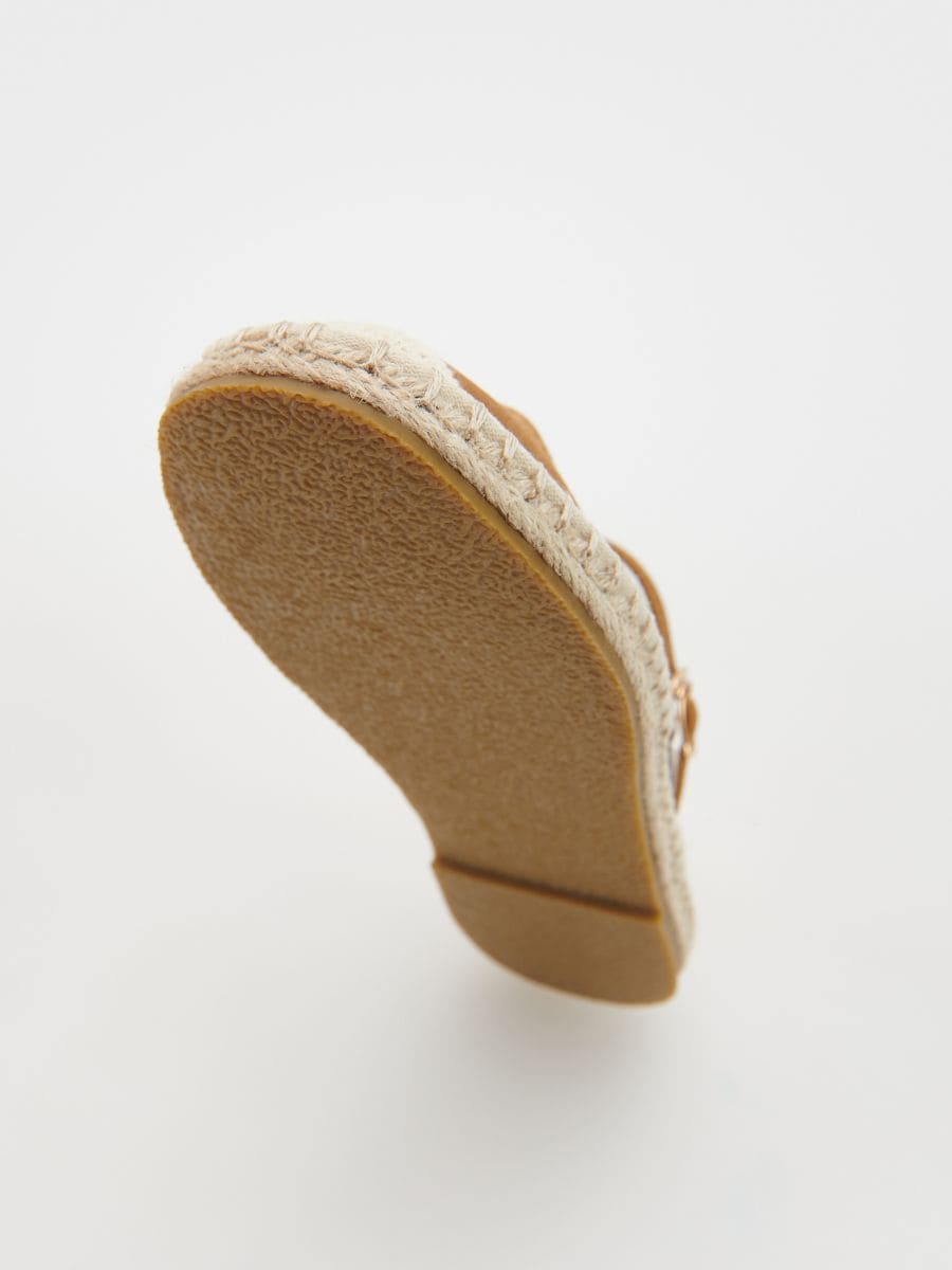 Sandals made of combined materials - brown - RESERVED - 6