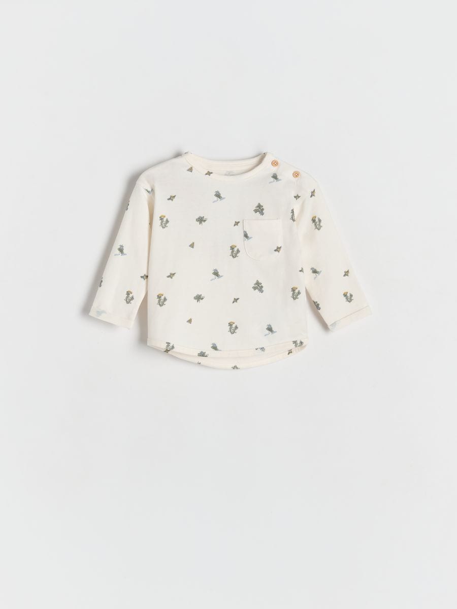 Langarmshirt aus Baumwolle 2er-Pack - creme - RESERVED - 2