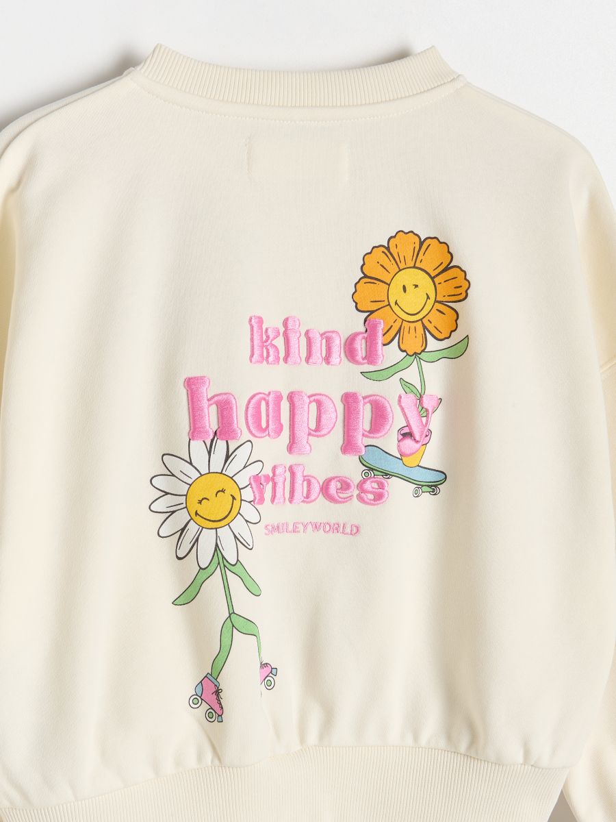 GIRLS` JOGGING TOP - nude - RESERVED - 2