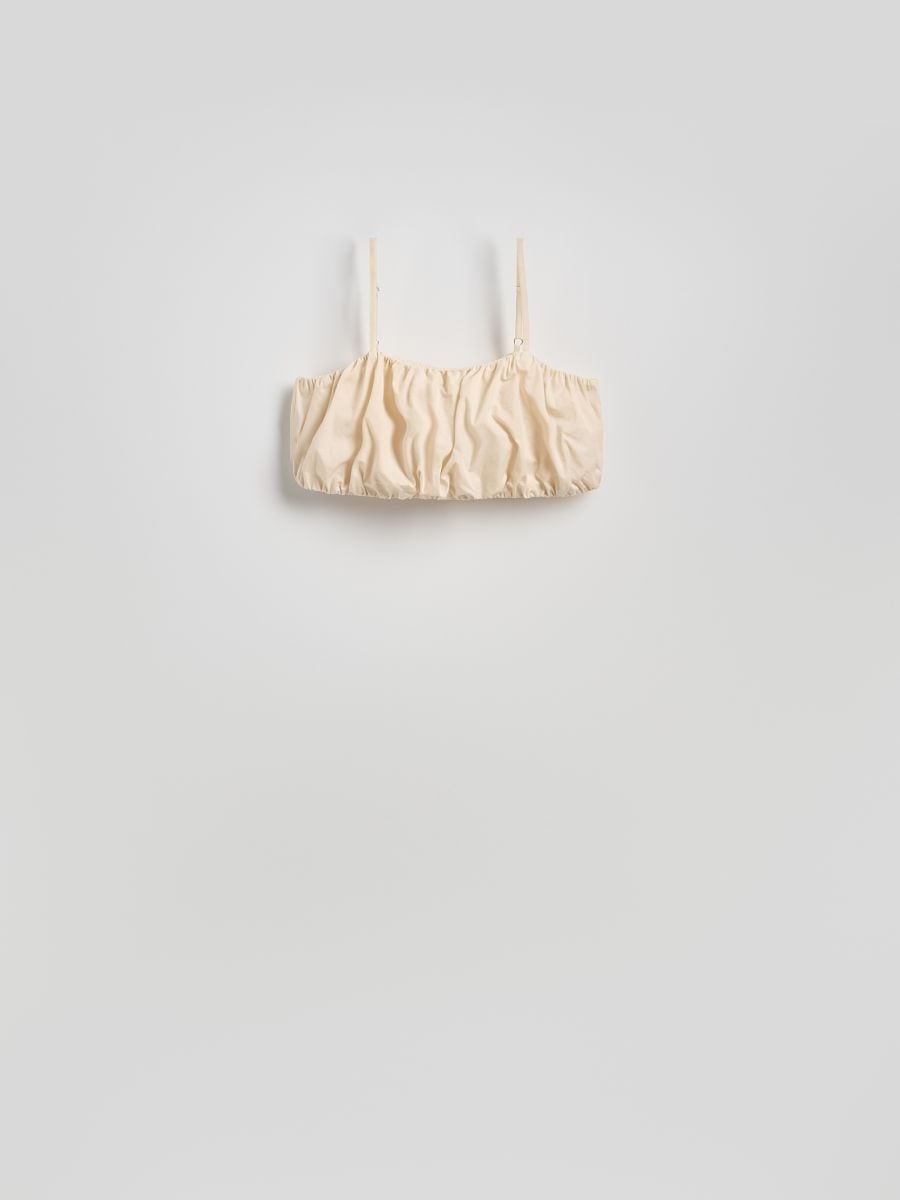 Cami crop top - cream - RESERVED - 2