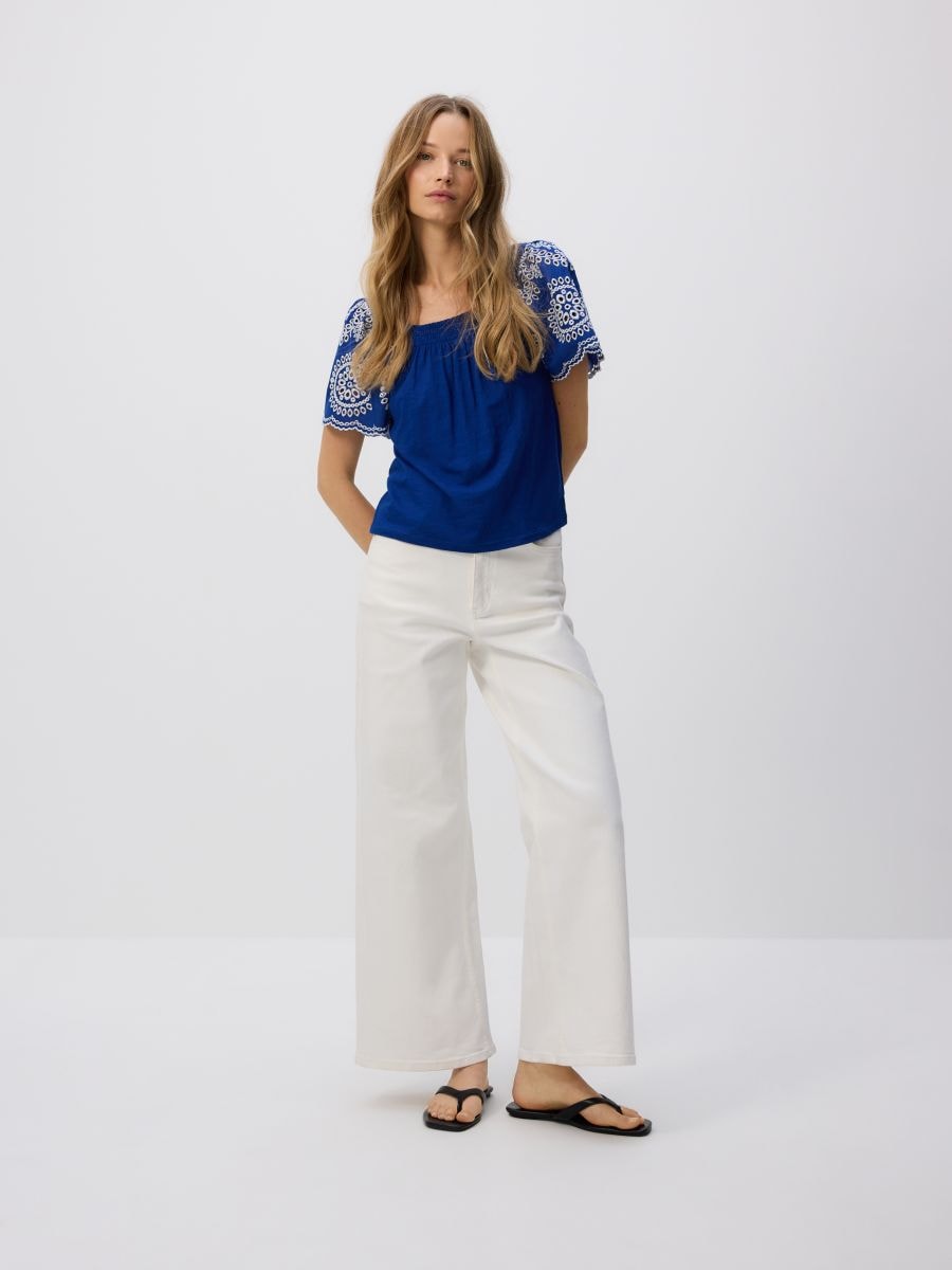 LADIES` BLOUSE - navy - RESERVED