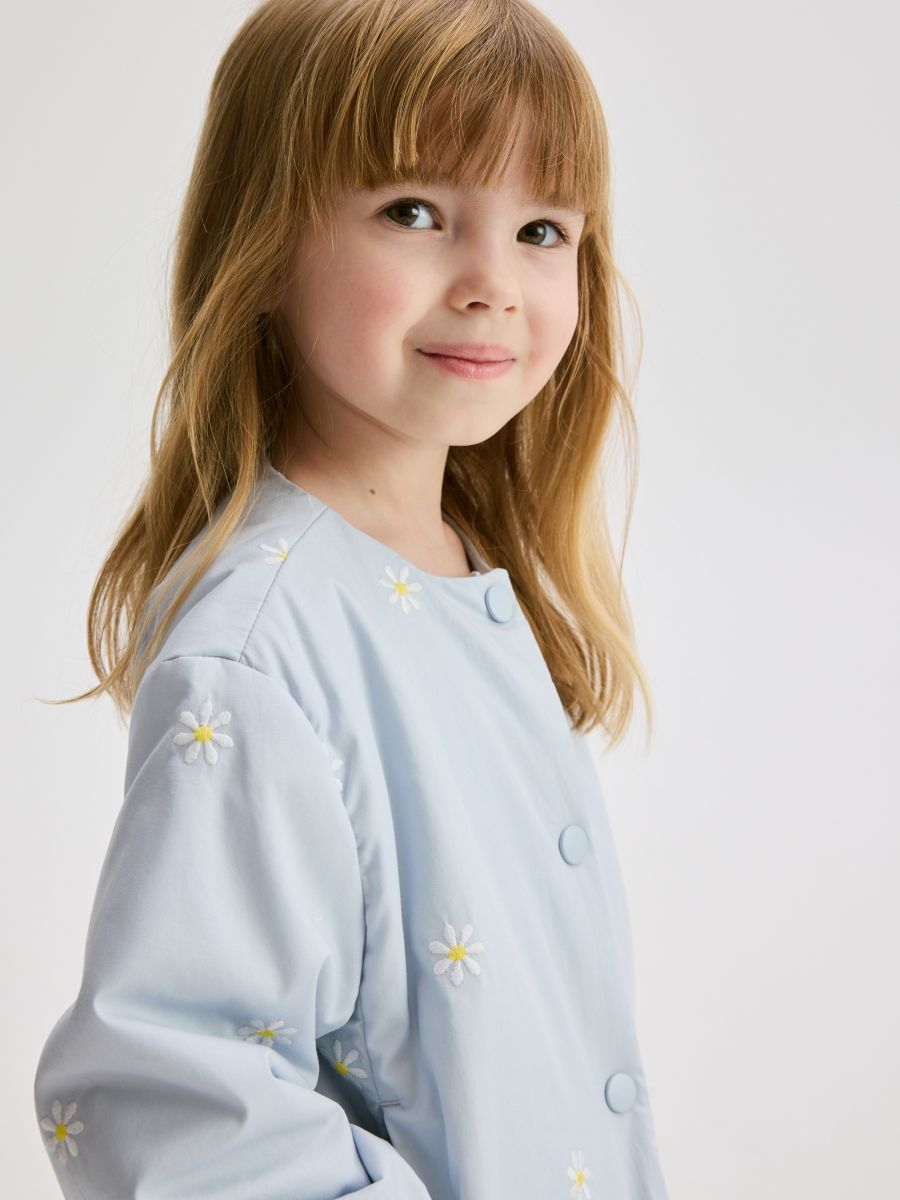 Jacket with embroidered pattern - pale blue - RESERVED - 5