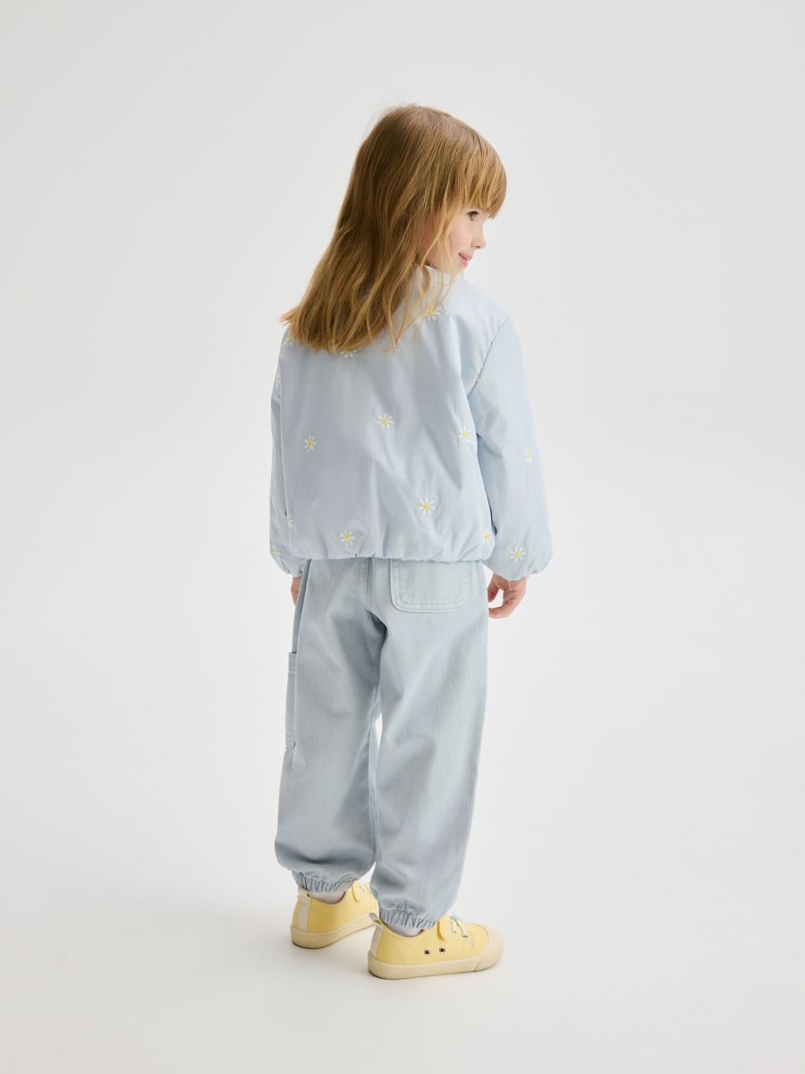 Jacket with embroidered pattern - pale blue - RESERVED - 6