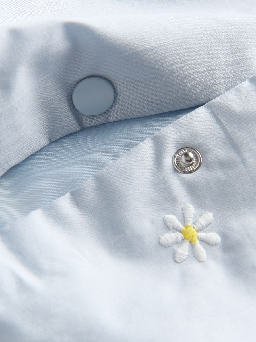 Jacket with embroidered pattern - pale blue - RESERVED - 2