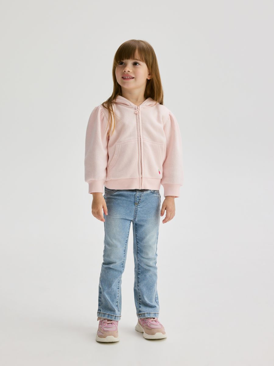 Sweat en coton brodé - rose pastel - RESERVED - 4